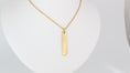 Load image into Gallery viewer, Up and down bar pendant with necklace