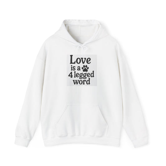 Love is a 4-Legged Word Hoodie. You can use the “Add to Cart” button at the top right. ☝️