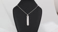 Load image into Gallery viewer, Up and down bar pendant with necklace
