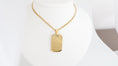 Load image into Gallery viewer, Dog tag pendant with necklace
