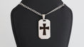 Load image into Gallery viewer, Dog tag pendant with necklace
