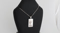 Load image into Gallery viewer, Stainless steel rectangle pendant with necklace
