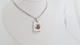 Load image into Gallery viewer, Dog tag pendant with necklace: Stainless steel octagon dog tag necklac
