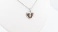 Load image into Gallery viewer, Heart pendant with necklace : Stainless steel heart pendant necklace
