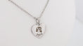 Load image into Gallery viewer, Heart pendant with necklace : Stainless steel heart pendant necklace
