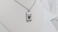 Load image into Gallery viewer, Rectangle pendant with necklace: Stainless steel rectangle necklace
