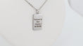 Load image into Gallery viewer, Rectangle pendant with necklace: Stainless steel rectangle necklace
