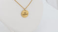 Load image into Gallery viewer, Circle pendant with necklace: Stainless steel circle pendant necklace

