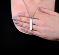 Load image into Gallery viewer, Up and down bar pendant with necklace
